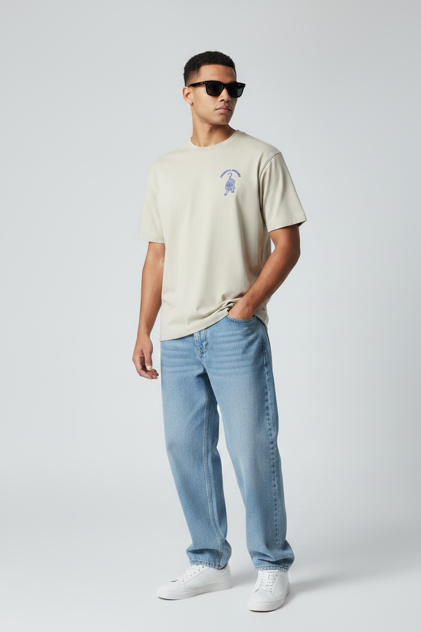 Criminal Damage Tiger Oversized T-Shirt