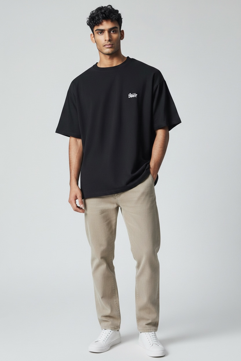 Pull&Bear Baggy Drop Shoulder T-Shirt