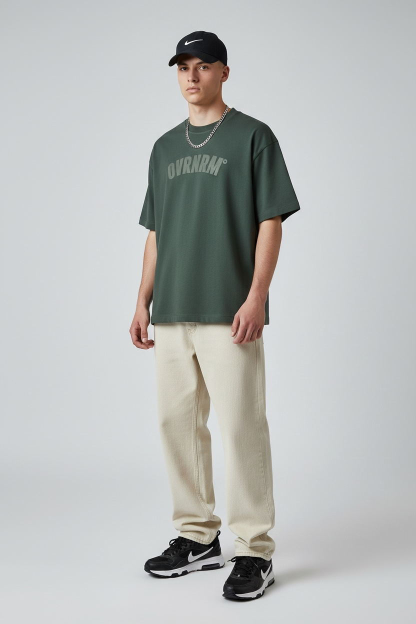 Bershka Drop Shoulder Crop T-Shirt