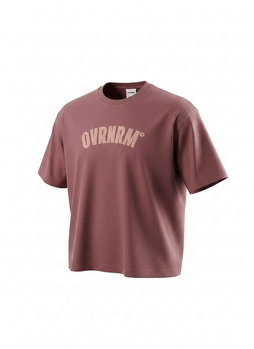Bershka Drop Shoulder Crop T-Shirt