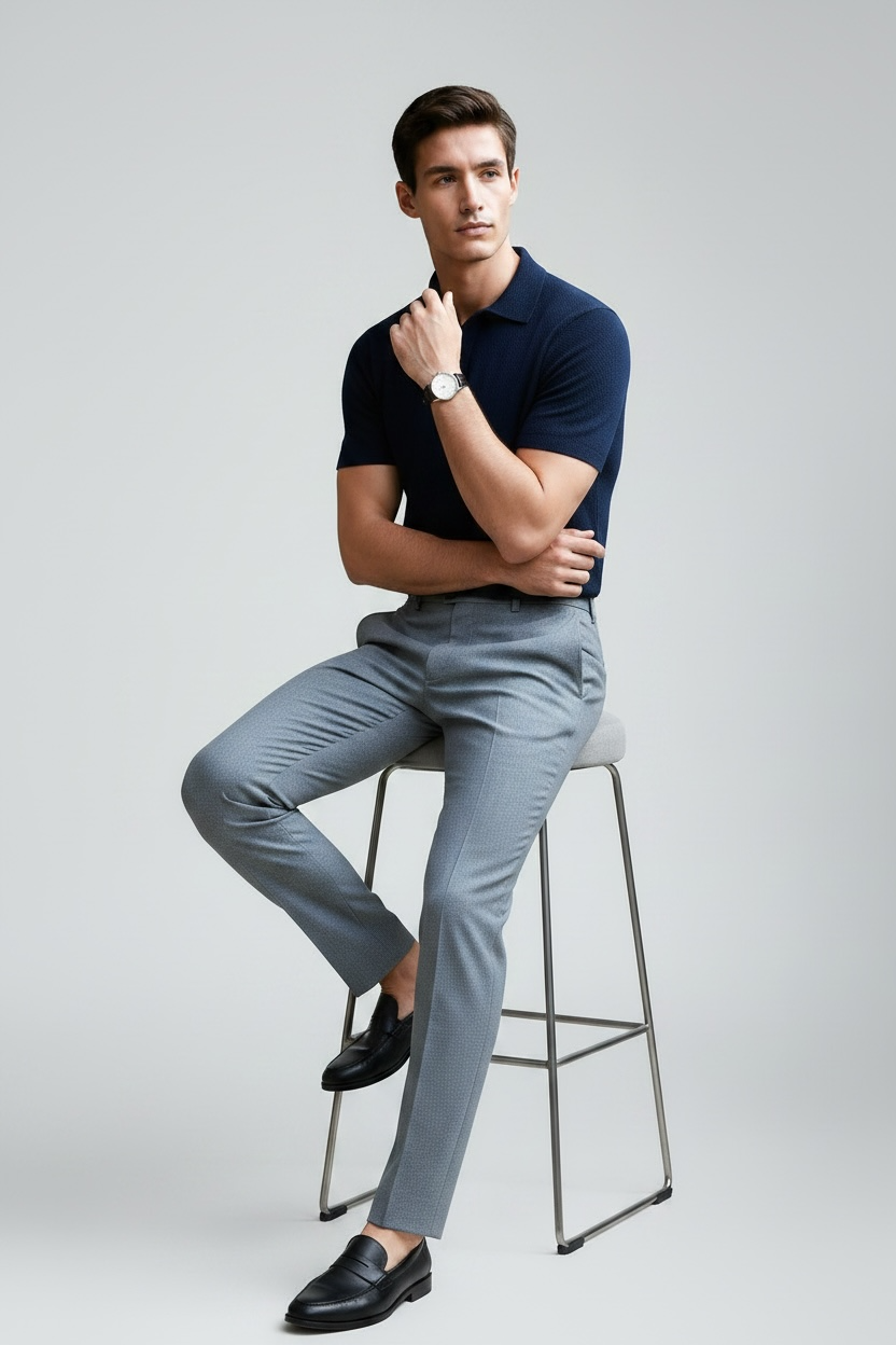 ZARA Knitted Old Money Polo